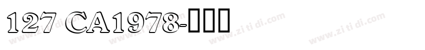 127 CA1978字体转换